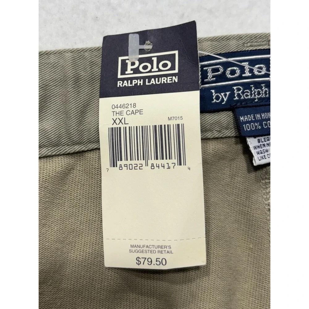 Polo Ralph Lauren Chino Pants Mens 42x30 Beige Regular Fit Cotton Casual Work